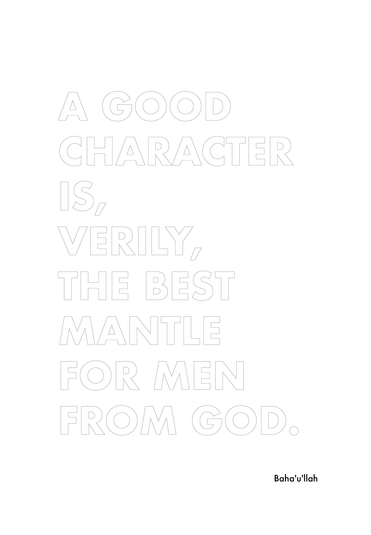 P2Q8 A good character is verily the best mantle for men from God.