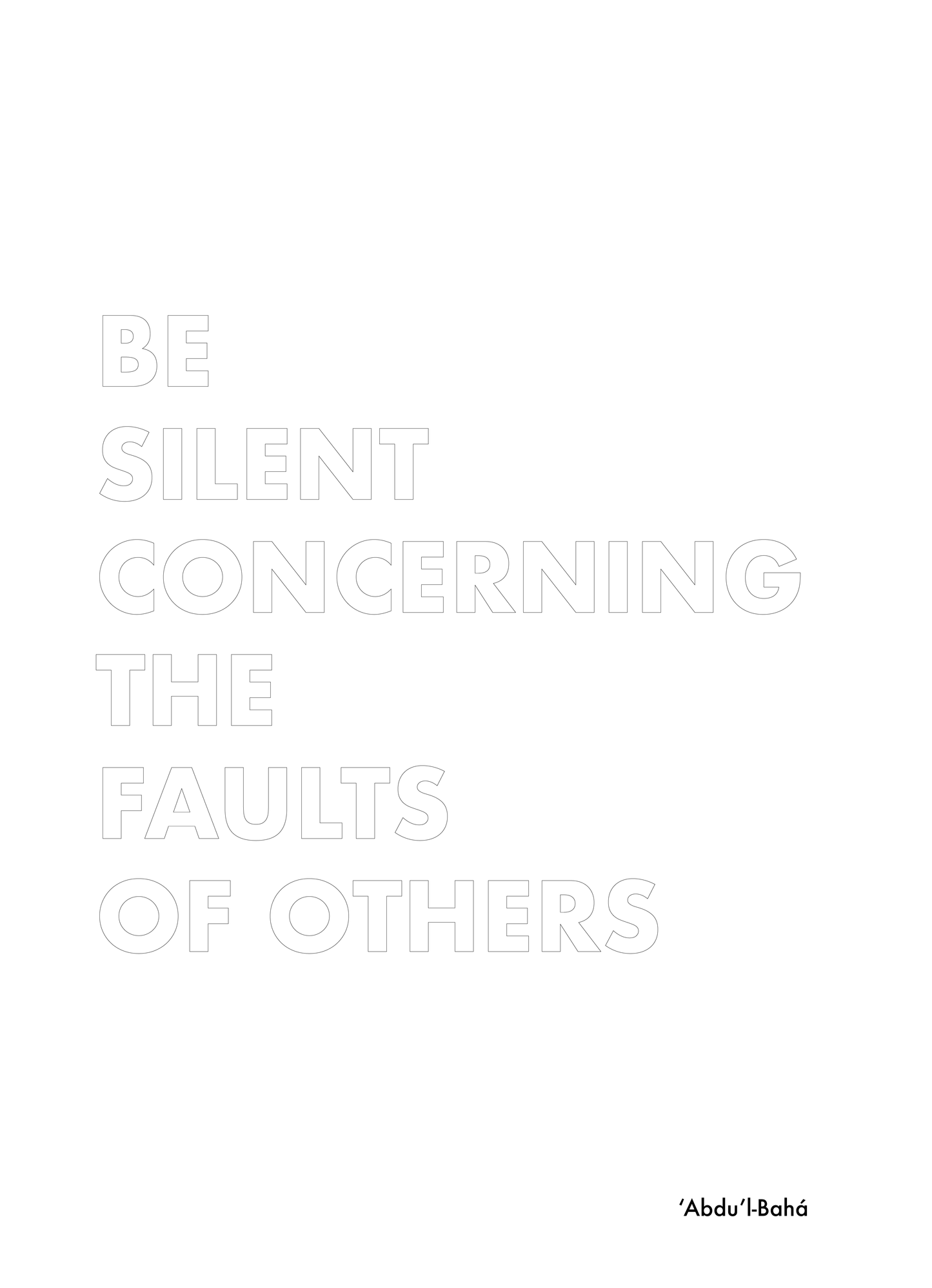 P3Q4 Be silent concerning the faults of others.