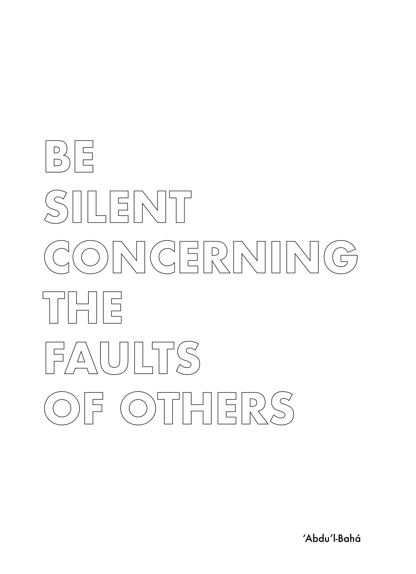 P3Q4 Be silent concerning the faults of others.