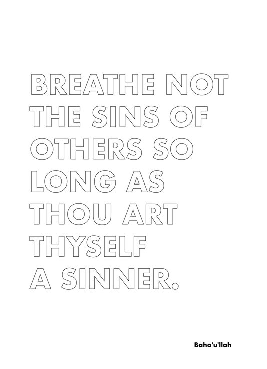 P1Q3 Breathe not the sins of others.