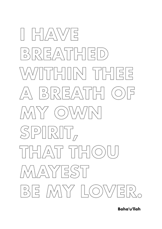 P1Q8 I have breathed within thee a breath of My own Spirit.