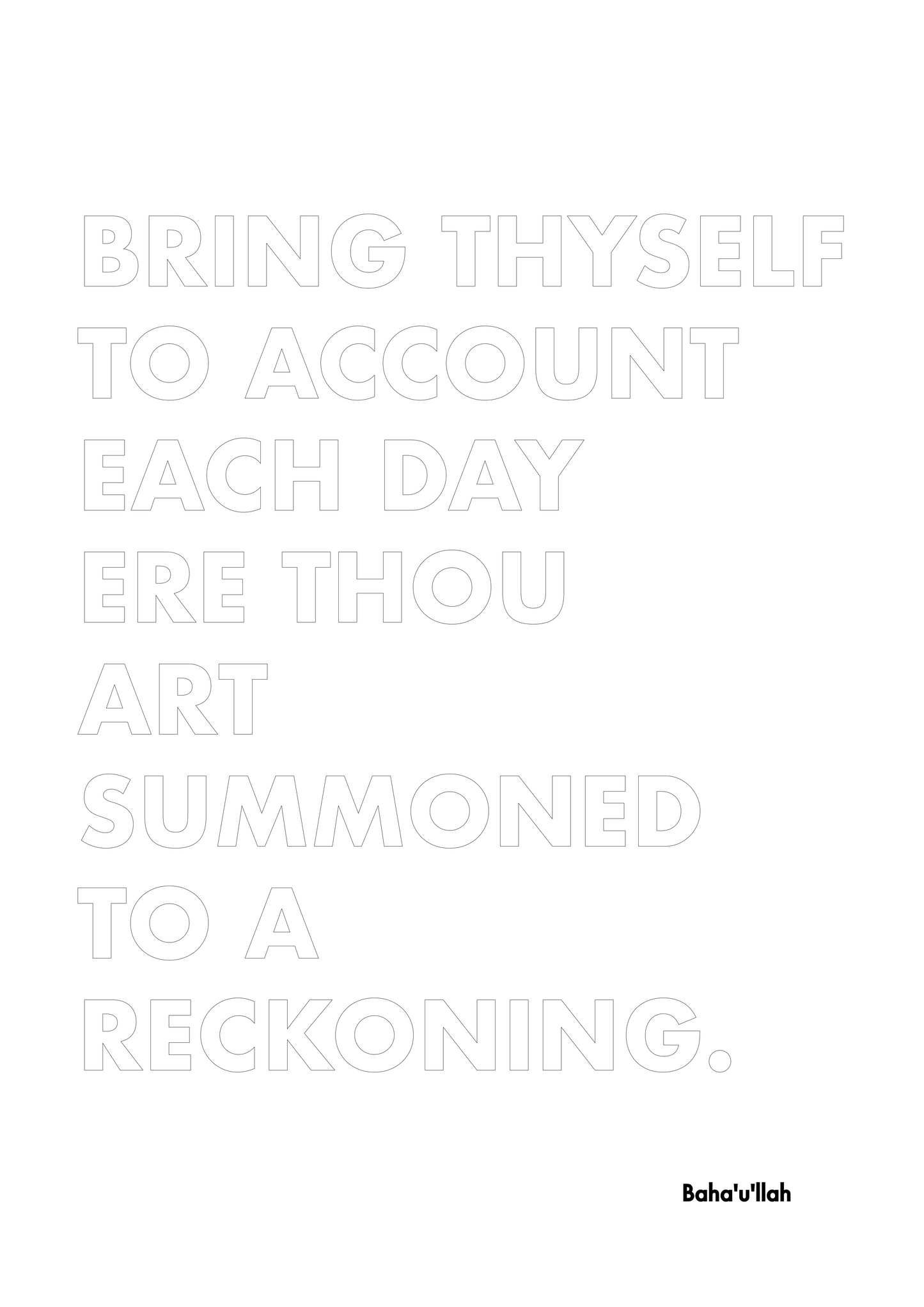 P1Q2 Bring thyself to account each day.