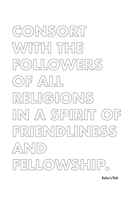 P2Q7 Consort with the followers of all religions in a spirit of friendliness.