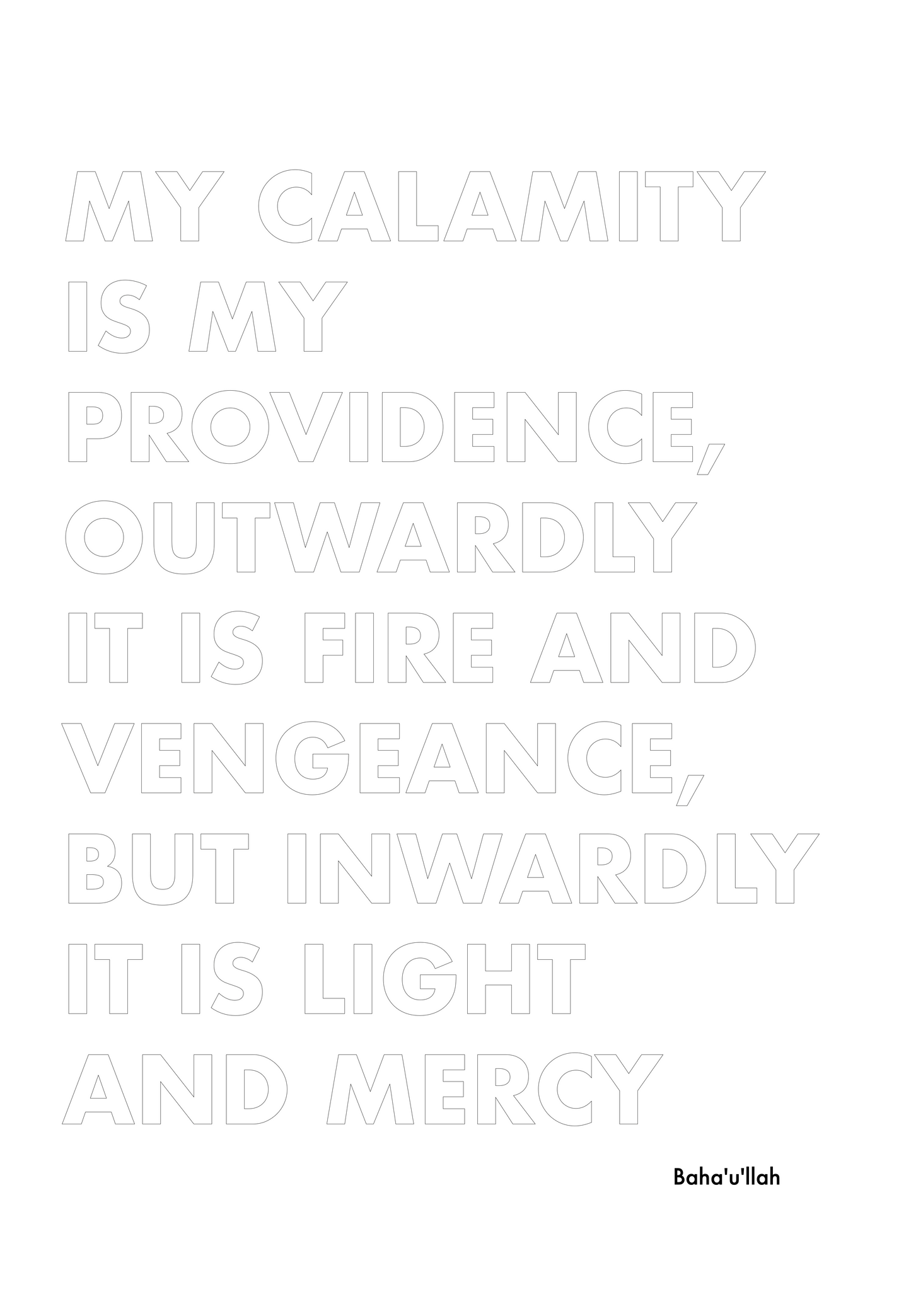 P1Q9 My Calamity is My providence.