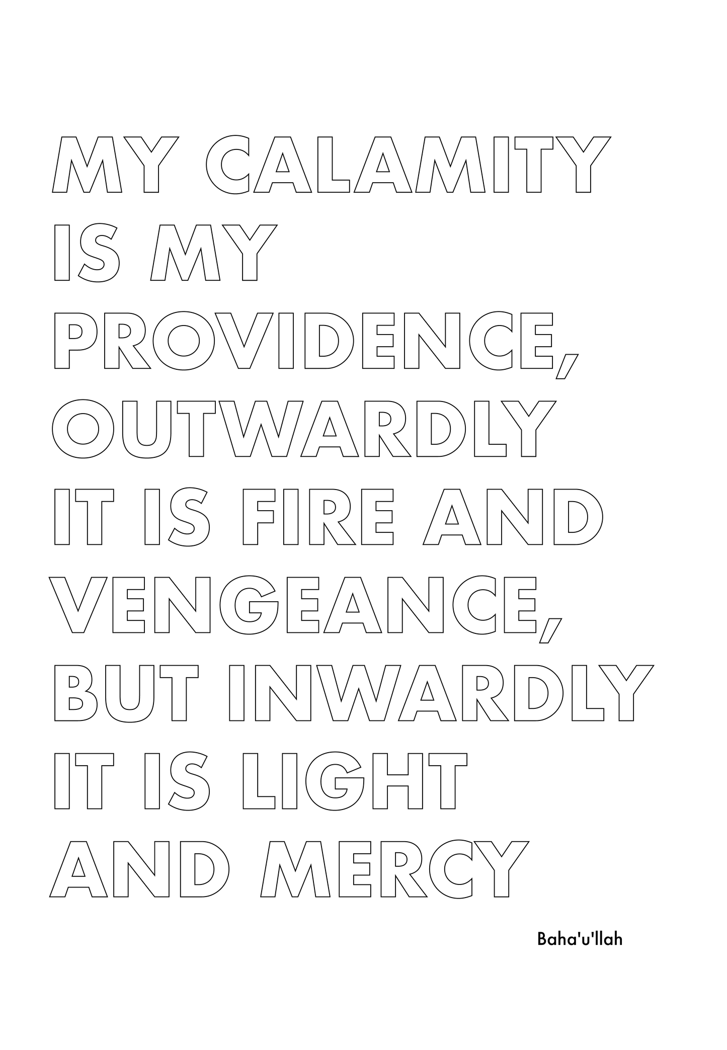 P1Q9 My Calamity is My providence.